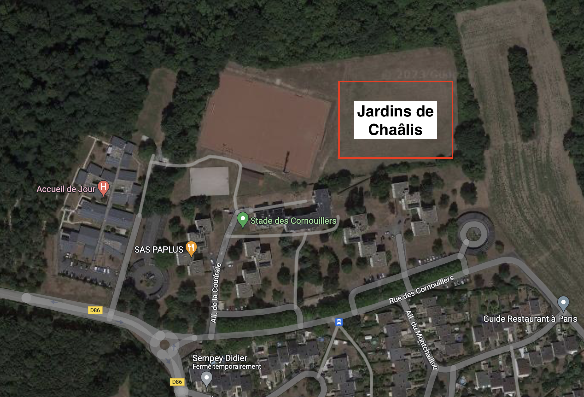 Plan Jardins de Chaâlis